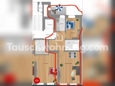 Wohnung zur Miete Tauschwohnung 480 € 2 Zimmer 58 m² 2. Geschoss Südvorstadt Leipzig 04275