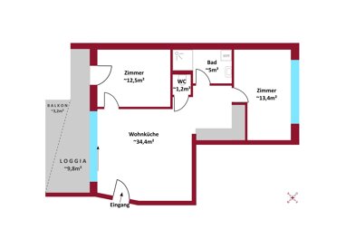 Wohnung zum Kauf 549.600 € 3 Zimmer 66,5 m² Wien 1160