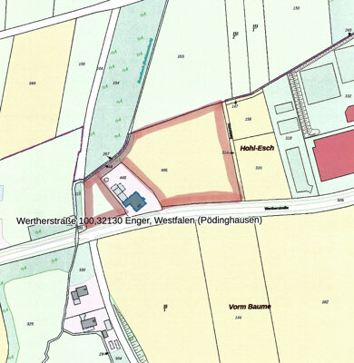 Land-/Forstwirtschaft zum Kauf 55.000 € 11.475 m² Grundstück Pödinghausen Enger 32130