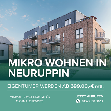 Apartment zum Kauf Provisionsfrei 178.000 € 1 Zimmer An der Seepromenade 3A Neuruppin Neuruppin 16816