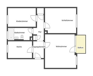 Wohnung zur Miete 629 € 3 Zimmer 67 m² EG Im Freundsborn 9 Weißenthurm 56575