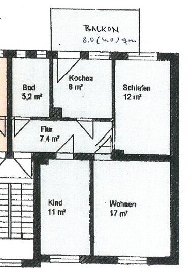 Wohnung zur Miete 410 € 3 Zimmer 64,6 m² Erdgeschoss Jahnstrasse 12 West Altenburg 04600