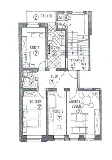Wohnung zum Kauf 98.000 € 4 Zimmer 84 m² 3. Geschoss Innenstadt Görlitz 02826