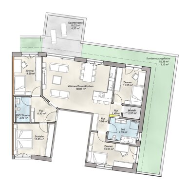 Penthouse zum Kauf Provisionsfrei 699.000 € 5 Zimmer 130,9 m² 2. Geschoss Binzen 79589