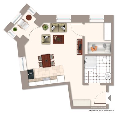Wohnung zur Miete 488,75 € 2 Zimmer 42,5 m² Flöha Flöha 09557