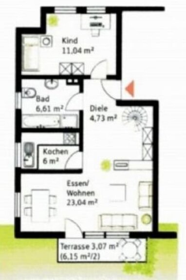 Maisonette zur Miete 1.000 € 3 Zimmer 89 m² Deutenbach Stein 90547