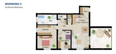 Wohnung zum Kauf 4,5 Zimmer 99,1 m² Münster Creglingen 97993