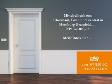 Reihenmittelhaus zum Kauf 376.000 € 3 Zimmer 68 m² 118 m² Grundstück Bramfeld Hamburg-Bramfeld 22179