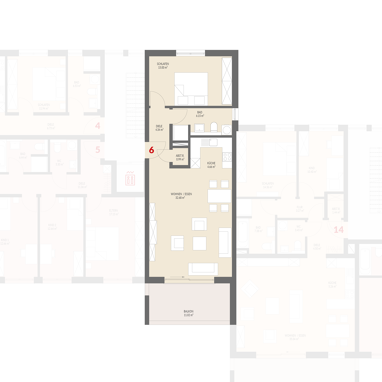 Wohnung zum Kauf Provisionsfrei 373.000 € 2 Zimmer 68,4 m² 1. Geschoss Kanderweg Binzen 79589
