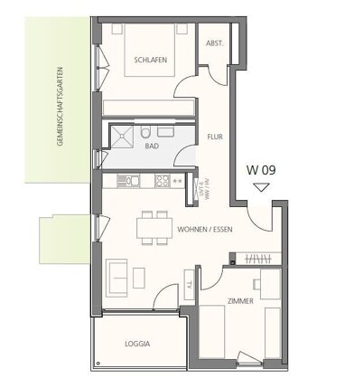 Wohnung zum Kauf Provisionsfrei 409.300 € 3 Zimmer 73,6 m² 1. Geschoss Herrischried Herrischried 79737