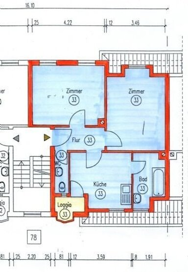 Wohnung zum Kauf 123.000 € 2 Zimmer 51 m² 3. Geschoss frei ab sofort Zeppelin - Realschule 51 Singen (Hohentwiel) 78224