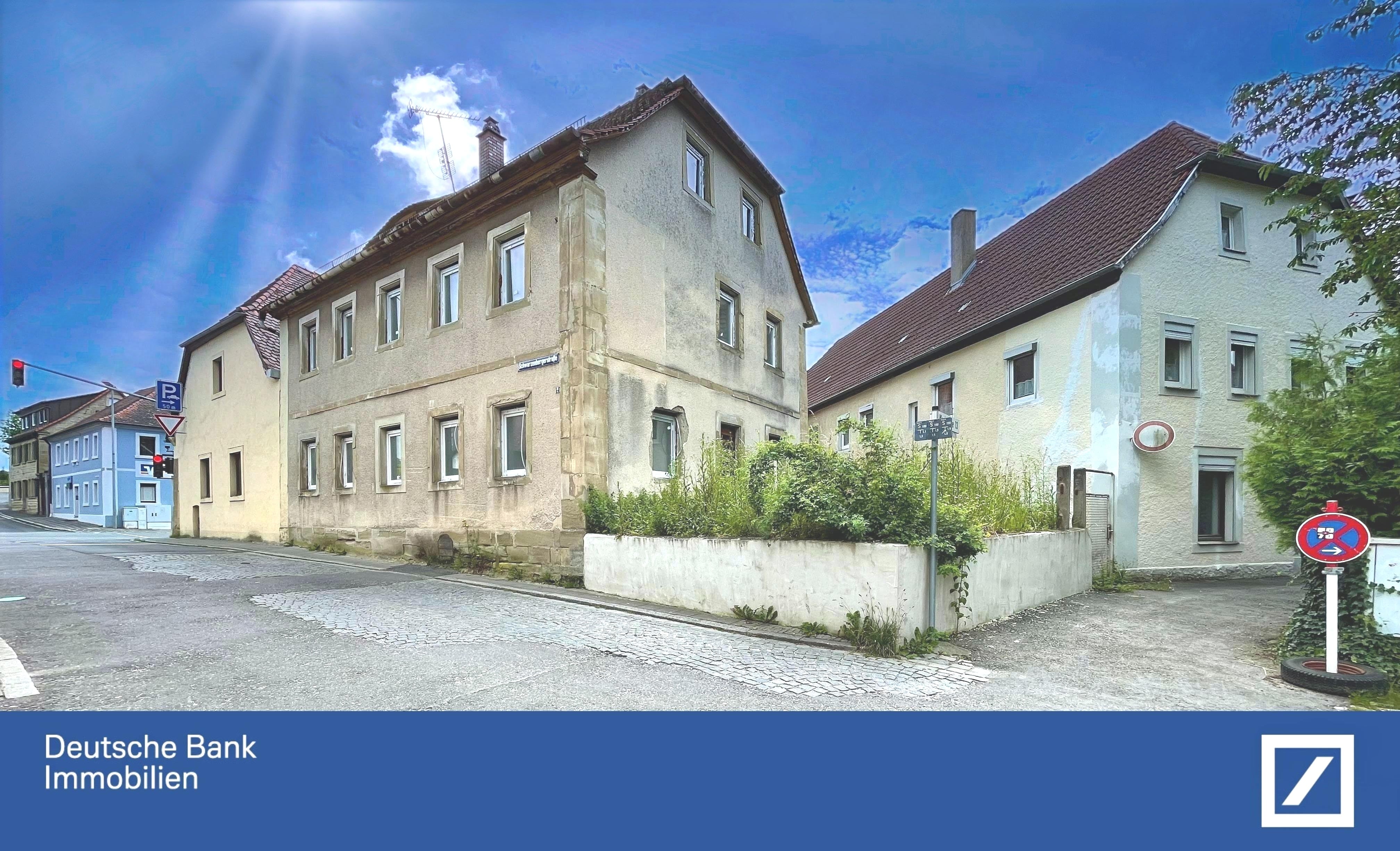 Mehrfamilienhaus zum Kauf 189.000 € 4 Zimmer 115 m²<br/>Wohnfläche 294 m²<br/>Grundstück Ab sofort<br/>Verfügbarkeit Scheinfeld Scheinfeld 91443