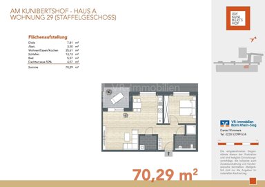 Wohnung zum Kauf provisionsfrei 389.000 € 2 Zimmer 70,3 m² 3. Geschoss Witterschlick Alfter 53347