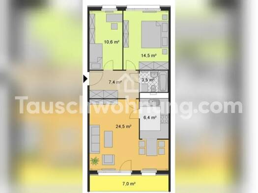 Wohnung zur Miete Tauschwohnung 563 € 3 Zimmer 69 m² 3. Geschoss Lichtenberg Berlin 10367
