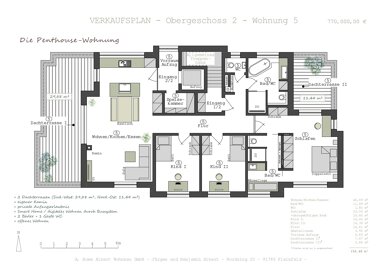 Penthouse zum Kauf Provisionsfrei 770.000 € 4 Zimmer 156,5 m² 2. Geschoss Lerchenbuck 10 Pleinfeld Pleinfeld 91785
