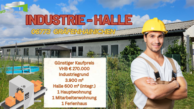 Produktionshalle zum Kauf 270.000 € 600 m² Lagerfläche Gräfenhainichen Gräfenhainichen 06773