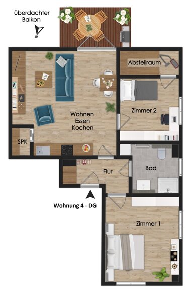 Wohnung zum Kauf 246.000 € 3 Zimmer 71,4 m² Klein Meckelsen Klein Meckelsen 27419