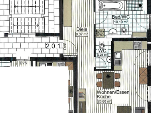 Wohnung zur Miete 1.230 € 3 Zimmer 87,6 m² EG Wullenstetten Senden 89250