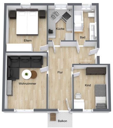 Wohnung zum Kauf 150.000 € 3 Zimmer 75 m² Planungsbezirk 130 Straubing 94315
