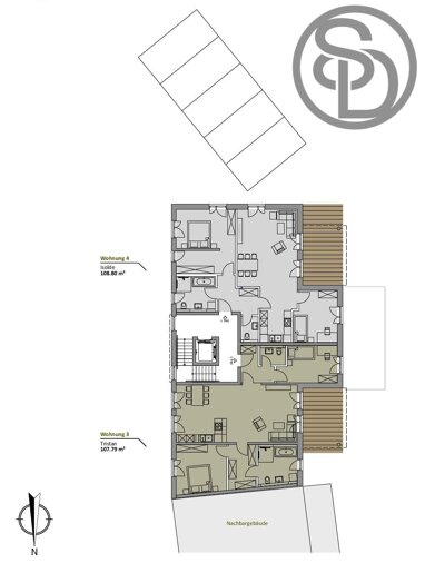 Wohnung zum Kauf 587.745 € 3 Zimmer 109 m² 1. Geschoss Krötenbruck Hof 95032