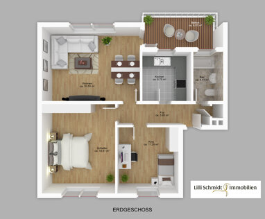 Wohnung zum Kauf 158.000 € 3 Zimmer 75 m² Erdgeschoss Ellenerbrok - Schevemoor Bremen 28325