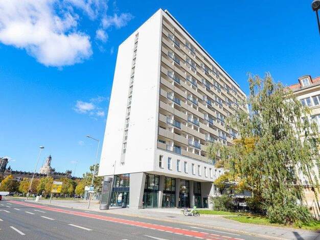 Wohnung zur Miete - Erstbezug 659 € 2 Zimmer 43,1 m² 7. Geschoss frei ab 01.01.2026 Grunaer Straße 5 Pirnaische Vorstadt Dresden-Pirnaische Vorstadt 01069
