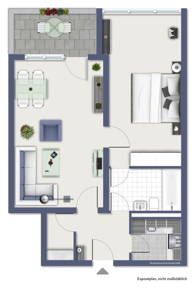 Wohnung zum Kauf 99.000 € 2 Zimmer 60,4 m² 1. Geschoss Eschberg Saarbrücken 66121