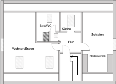 Wohnung zur Miete 800 € 2 Zimmer 67 m² 2. Geschoss Anspach Neu-Anspach 61267