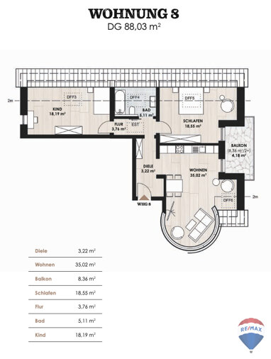 Wohnung zum Kauf 304.900 € 3 Zimmer 88 m² Mistelbach Mistelbach 95511