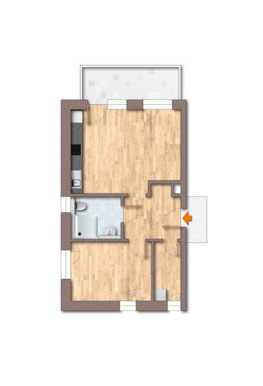 Wohnung zur Miete 580 € 2 Zimmer 55 m² 2. Geschoss frei ab 01.05.2025 Kirchheim Kirchheim 97268