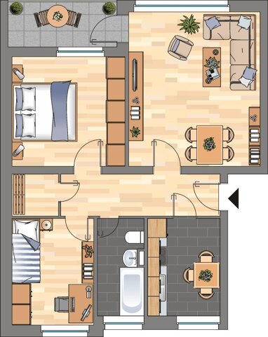 Wohnung zur Miete 469 € 3 Zimmer 60,6 m² 1. Geschoss An der Emsbrücke 4 Leer Leer 26789