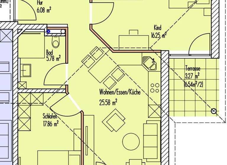 Wohnung zur Miete - Erstbezug 945 € 3 Zimmer 85,5 m² 2. Geschoss Schnelldorf 91625