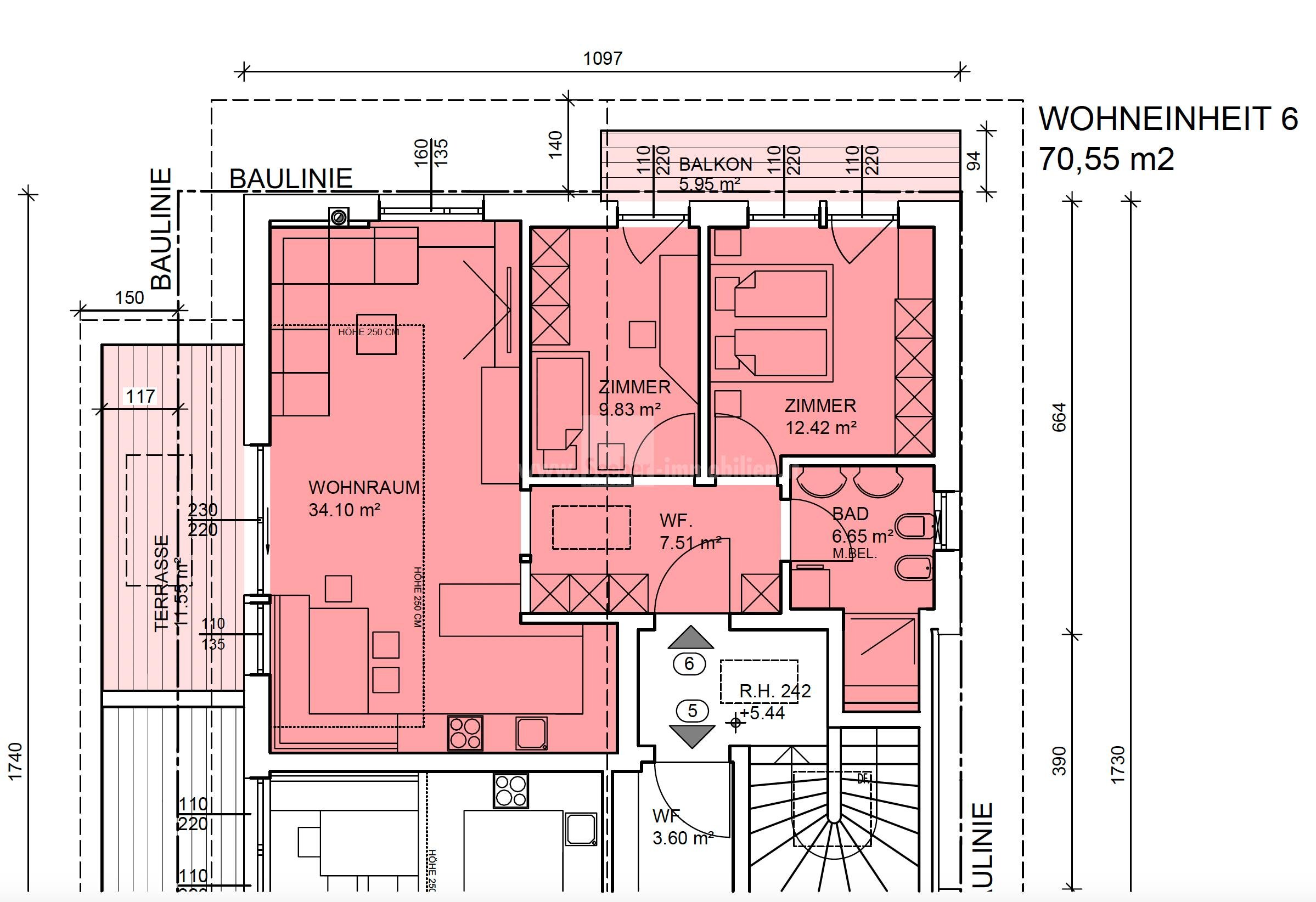 Wohnung zum Kauf 3 Zimmer 70 m² 2. Geschoss Antholz Mittertal 39030