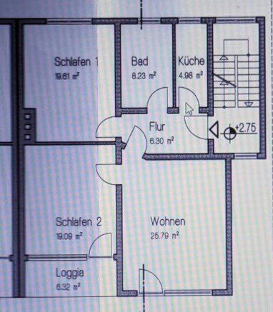 Wohnung zur Miete 980 € 3 Zimmer 80 m² 1. Geschoss Steinberg Dietzenbach 63128