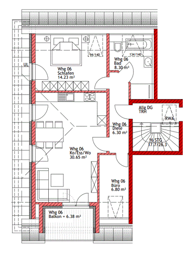 Wohnung zum Kauf 385.000 € 2,5 Zimmer 69,5 m² 2. Geschoss Steinbichl 4 Manching Manching 85077