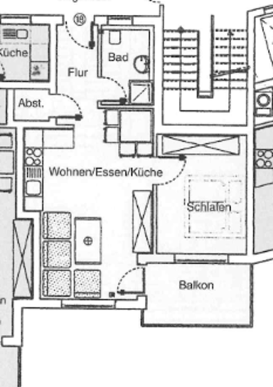 Wohnung zum Kauf 140.000 € 2 Zimmer 47,6 m² 3. Geschoss Saurer Wasen - Dickenhardt Villingen-Schwenningen 78054