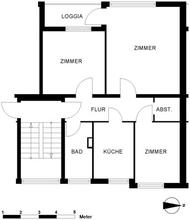 Wohnung zur Miete 508 € 3 Zimmer 61,3 m² 1. Geschoss frei ab 01.06.2025 Salbeistraße 16 Bloherfelde Oldenburg 26129