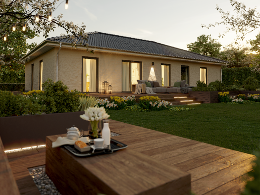 Bungalow zum Kauf provisionsfrei 266.290 € 6 Zimmer 130 m² 789 m² Grundstück Mühlhausen Homberg 34576