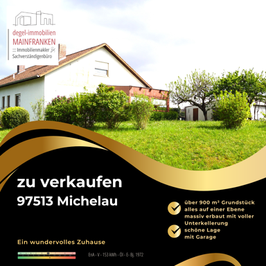 Einfamilienhaus zum Kauf 219.000 € 5 Zimmer 130 m² 930 m² Grundstück frei ab sofort Michelau Michelau i.Steigerwald 97513