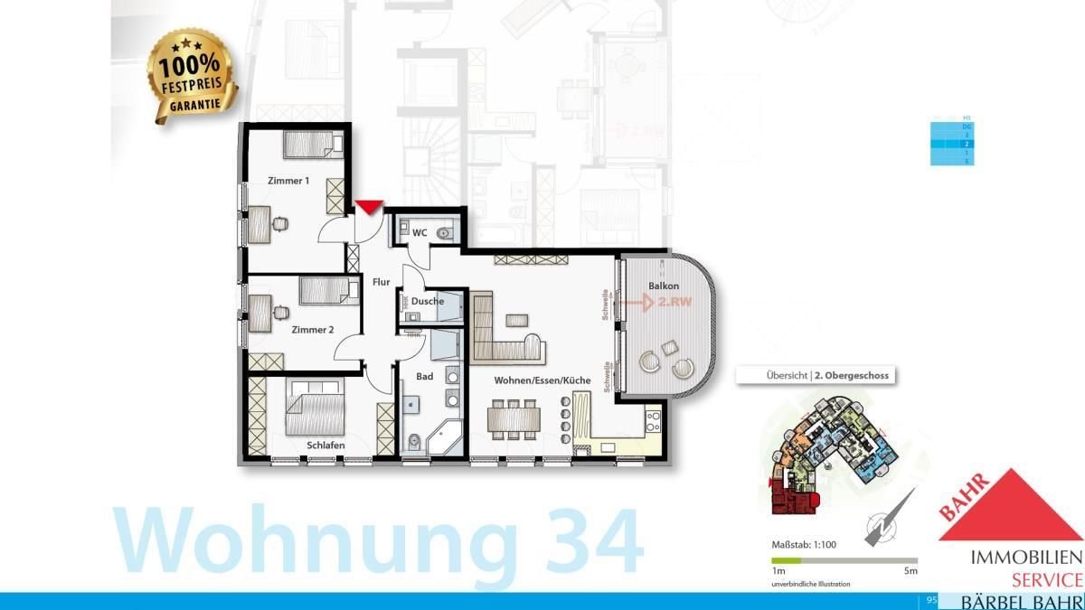 Wohnung zum Kauf Provisionsfrei 699.000 € 4 Zimmer 111 m²<br/>Wohnfläche Sindelfingen 2 Sindelfingen 71063