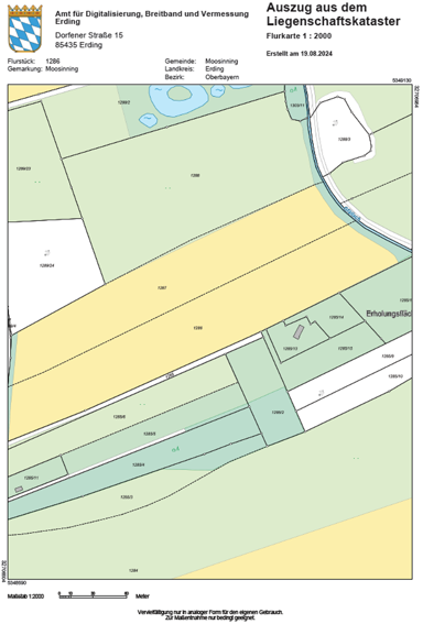 Grundstück zum Kauf 370.000 € 17.800 m² Grundstück frei ab 01.03.2025 Eichenried Moosinning 85452