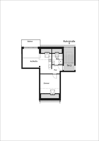 Wohnung zur Miete 720 € 2 Zimmer 42 m² Stadtmitte Aschaffenburg 63739