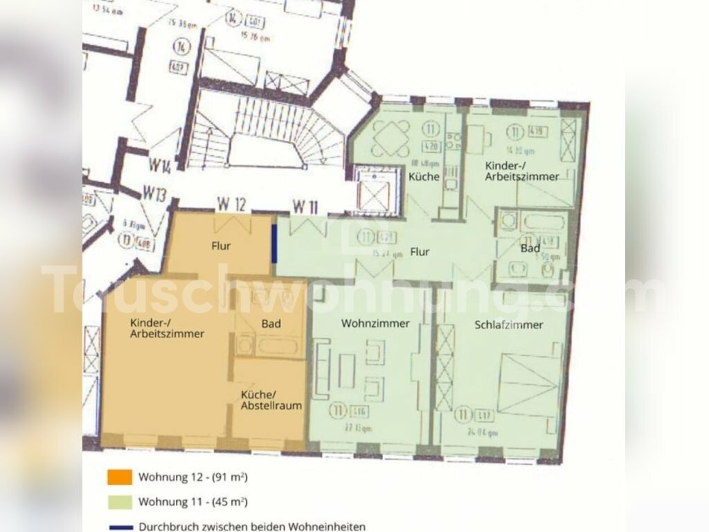 Wohnung zur Miete 1.100 € 4,5 Zimmer 136 m²<br/>Wohnfläche 3. Stock<br/>Geschoss Zentrum - Süd Leipzig 04107