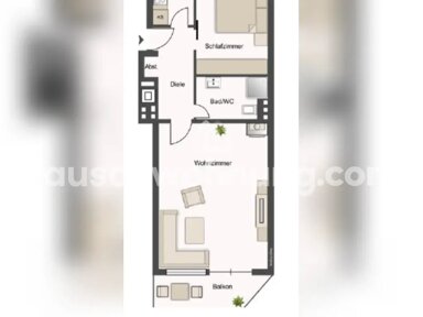 Wohnung zur Miete Tauschwohnung 1.100 € 2 Zimmer 50 m² 3. Geschoss Ohlsdorf Hamburg 22085