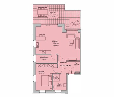 Penthouse zum Kauf 367.000 € 2 Zimmer 81,3 m² 2. Geschoss Westerkappeln Westerkappeln 49492