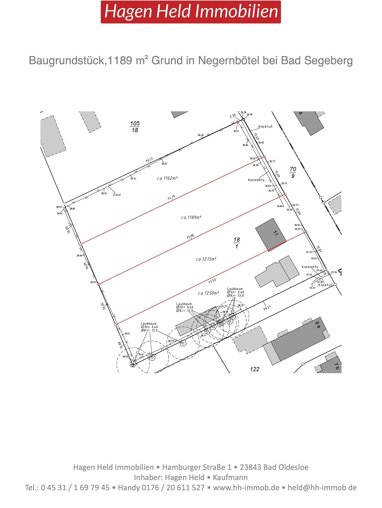 Grundstück zum Kauf 196.185 € 1.189 m² Grundstück Negernbötel 23795