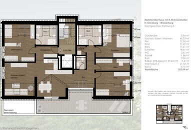 Penthouse zur Miete 2.057,88 € 4,5 Zimmer 154 m² Am Rain 13 Wasserburg Günzburg 89312