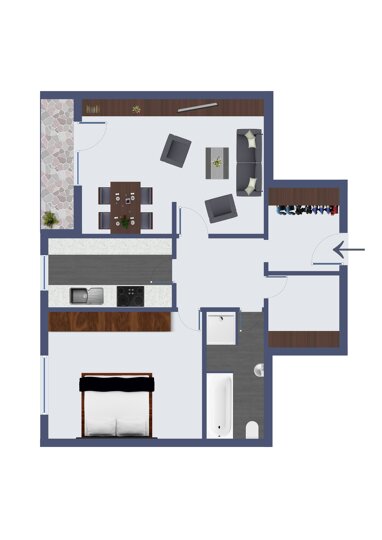 Wohnung zur Miete 699 € 2 Zimmer 80 m² 3. Geschoss frei ab sofort Frankenthal 123 Frankenthal (Pfalz) 67227
