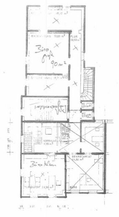 Bürofläche zur Miete 600 € 3 Zimmer 90 m² Bürofläche Bahnhofstrasse 22 Bahnhof - Moosbürg Weiden in der Oberpfalz 92637