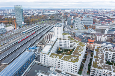 Bürofläche zur Miete provisionsfrei 17 € 1.728,9 m² Bürofläche teilbar ab 477 m² Schwetzingerstadt - West Mannheim 68165